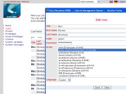 Uportal Administration preview
